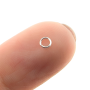 3.5MM 22Gauge White Sterling Silver Open Jump Ring